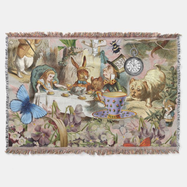 Alice i Wonderland Tea Party Art Filt (Framsidan)