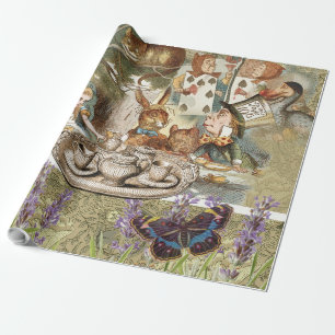 Alice i Wonderland Tea Party Guests Presentpapper