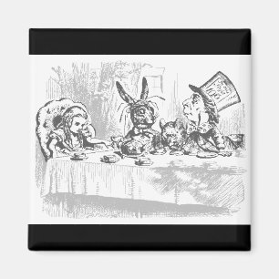 Alice i Wonderland Tea Party Magnet