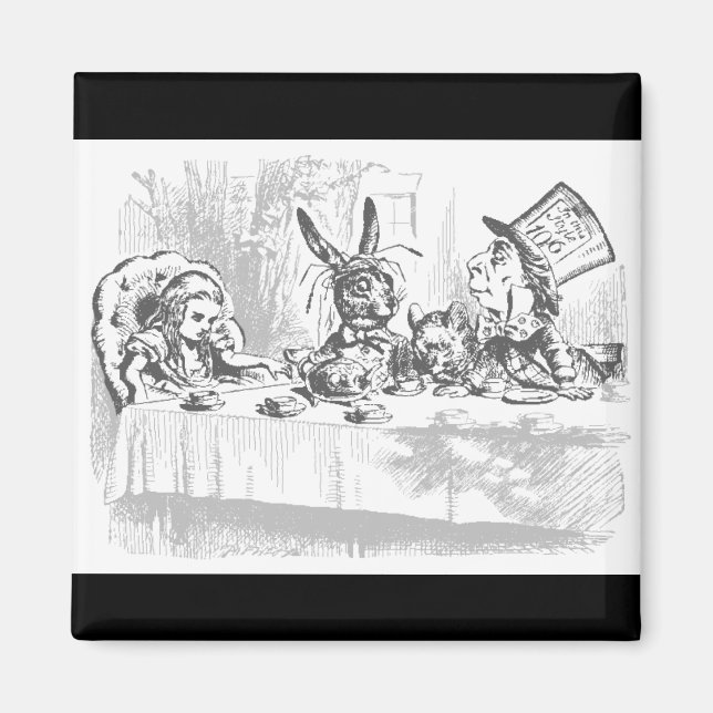 Alice i Wonderland Tea Party Magnet (Framsidan)