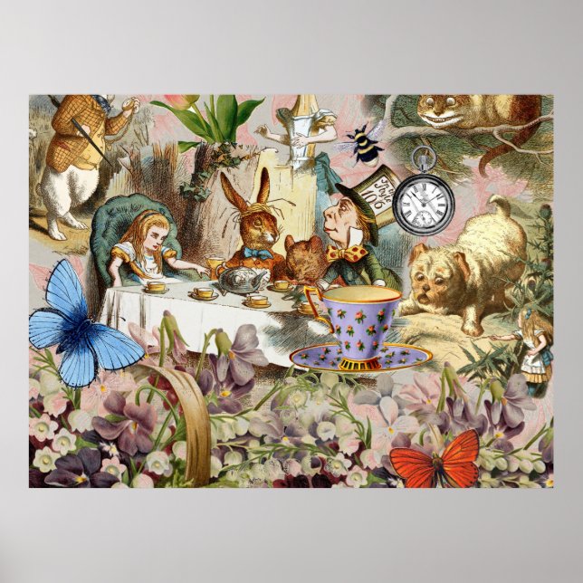 Alice i Wonderland tea party Poster (Framsidan)