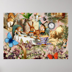 Alice i Wonderland tea party Poster