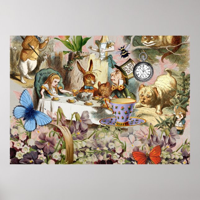 Alice i Wonderland tea party Poster (Framsidan)