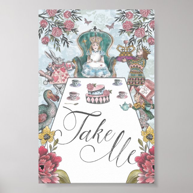 Alice i Wonderland Tea Party tar mig Poster (Framsidan)