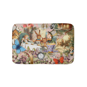 Alice i Wonderland tea party-tecken Badrumsmatta