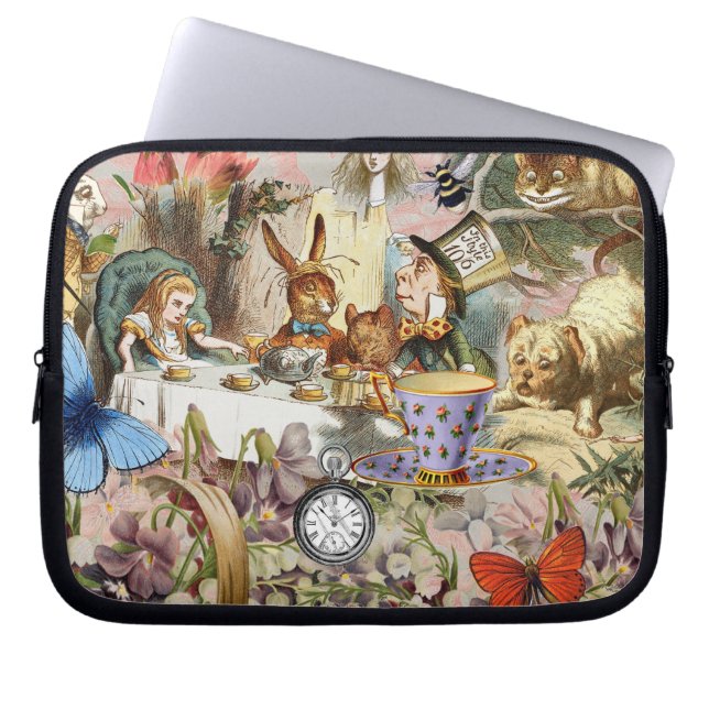 Alice i Wonderland tea party-tecken Laptop Fodral (Framsidan)