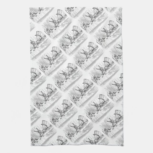 Alice i Wonderland Tea Party Theme Kitchen Towels Kökshandduk (Vertikal)