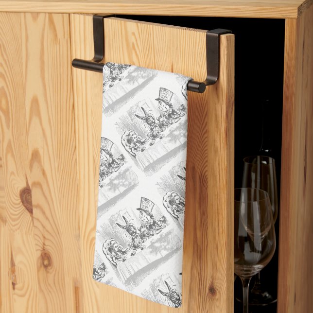 Alice i Wonderland Tea Party Theme Kitchen Towels Kökshandduk (Thirds Fold)