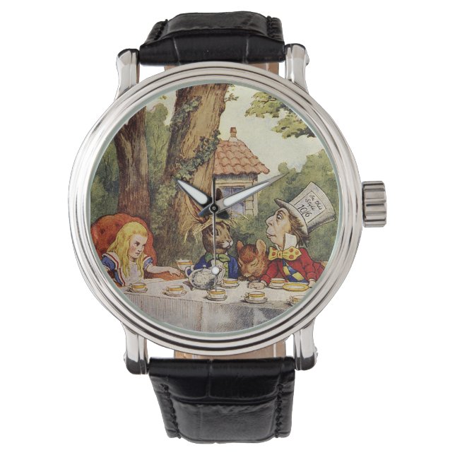 Alice i Wonderland Tea Party Watch Armbandsur (Framsida)