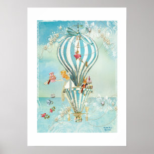 Alice i Wonderland Tea vid 4 O'Clock Poster