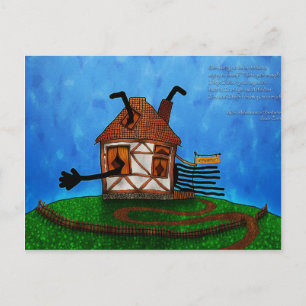 Alice i Wonderland - The Rabbit's House Vykort