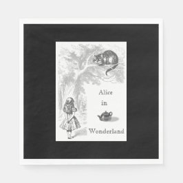 Alice i Wonderland Themme Party Pappra Napkins Pappersservett