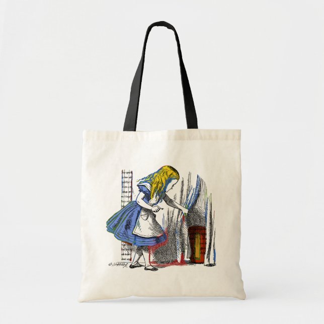 Alice i Wonderland Tote Bag Tygkasse (Framsidan)