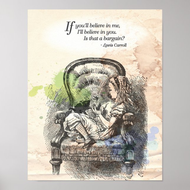 Alice i Wonderland "Tro" Poster (Framsidan)