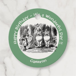 Alice i Wonderland Tweedledum & Tweedledee Party Gåvor Etiketter