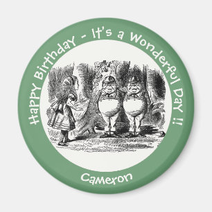 Alice i Wonderland Tweedledum & Tweedledee Party Magnet
