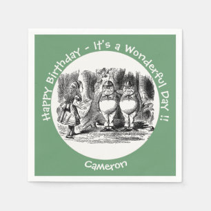 Alice i Wonderland Tweedledum & Tweedledee Party Pappersservett