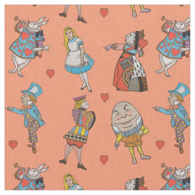 Alice i Wonderland Tyg (Närbild)