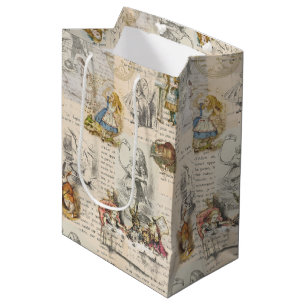 Alice i Wonderland Vintage Bok Gift Bag