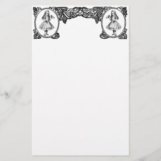 Alice i Wonderland Vintage Ram Brevpapper