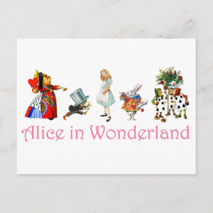 Alice i Wonderland Vykort