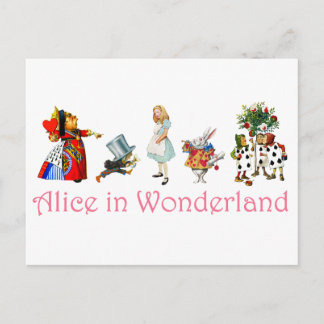Alice i Wonderland Vykort
