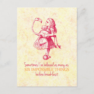 Alice i Wonderland Vykort