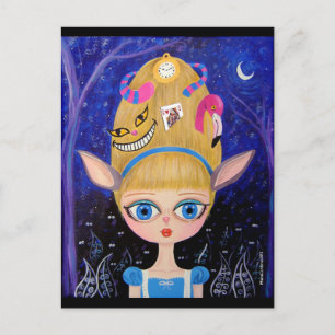 Alice i Wonderland Vykort