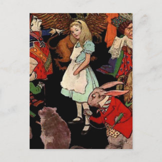 Alice i Wonderland Vykort