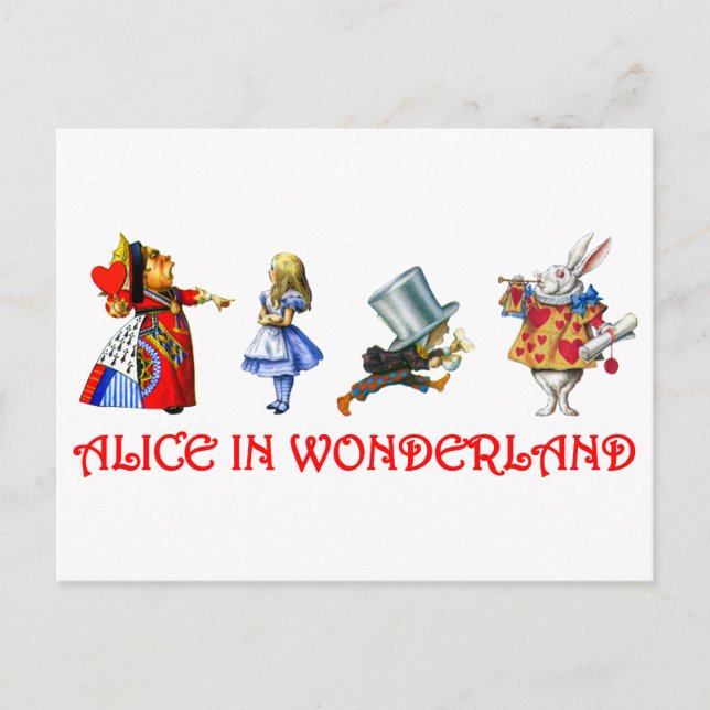 ALICE I WONDERLAND VYKORT (Framsida)