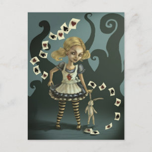 Alice i Wonderland Vykort