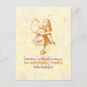 Alice i Wonderland Vykort