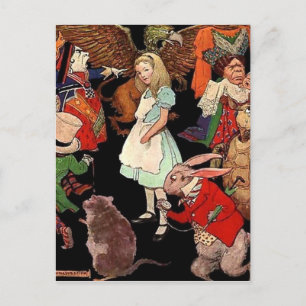Alice i Wonderland Vykort