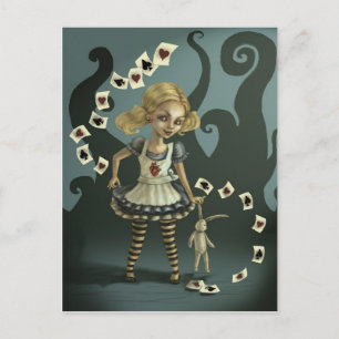 Alice i Wonderland Vykort