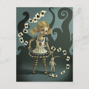 Alice i Wonderland Vykort