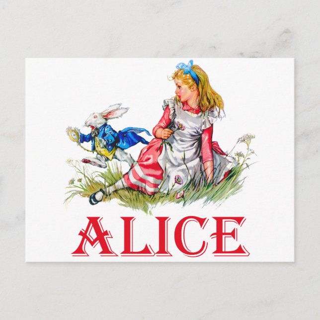 ALICE I WONDERLAND VYKORT (Framsida)