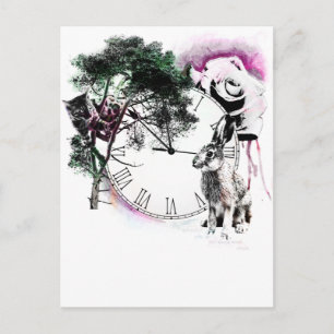 Alice i Wonderland-vykort Vykort