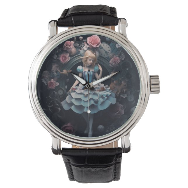 Alice i Wonderland Watch Armbandsur (Framsida)