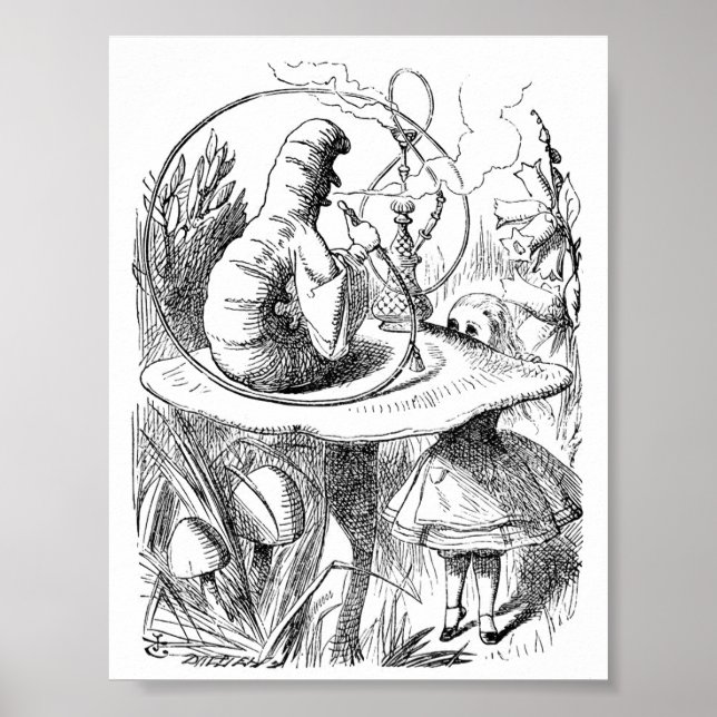 Alice i Wonderland Watch - Katerpelaren Poster