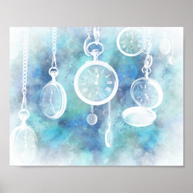 Alice i Wonderland Watches Vågrät Skriv ut Poster (Framsidan)