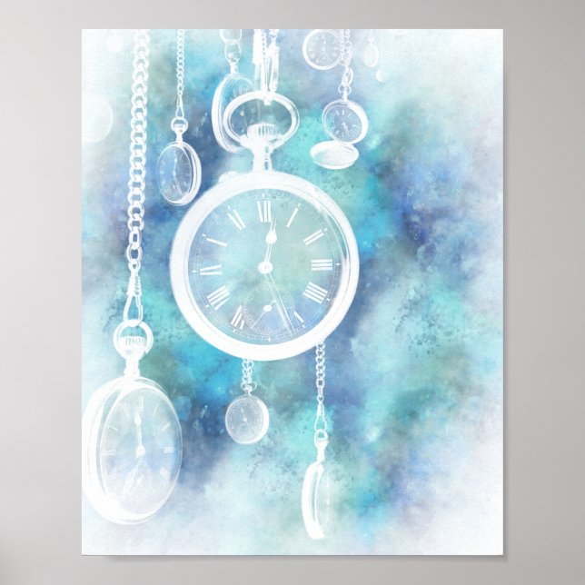 Alice i Wonderland Watches Verticle Print Poster (Framsidan)