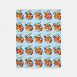 Alice i Wonderland White Rabbit Fleecefilt