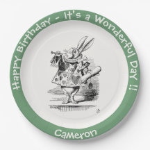 Alice i Wonderland White Rabbit Herald Birthday