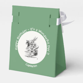 Alice i Wonderland White Rabbit Herald Birthday Presentaskar