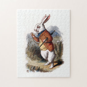 Alice i Wonderland White Rabbit Jigszle Puzzle Pussel