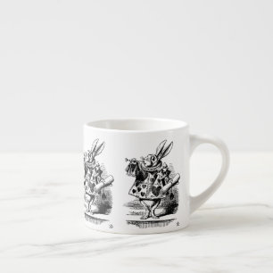 Alice i Wonderland - White Rabbit - Kaninchen Espressomugg