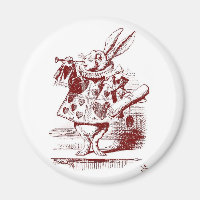 Alice i Wonderland White Rabbit med trumpet