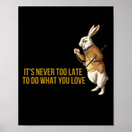 Alice i Wonderland White Rabbit Motivation Poster
