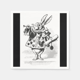 Alice i Wonderland White Rabbit Pappra Napkins Pappersservett