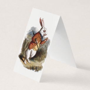 Alice i Wonderland White Rabbit Personalize Card Kort